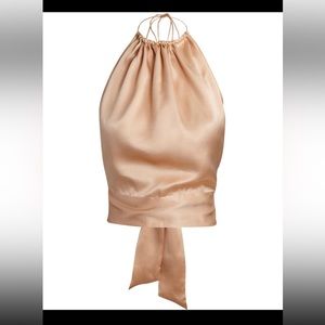 Harmur classic halter top light beige